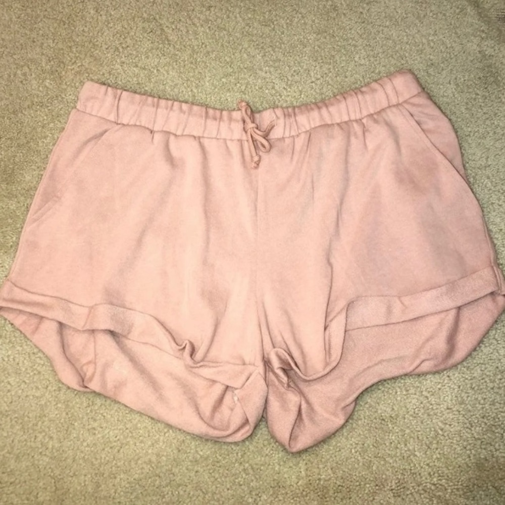 H&M pink divided lounge shorts